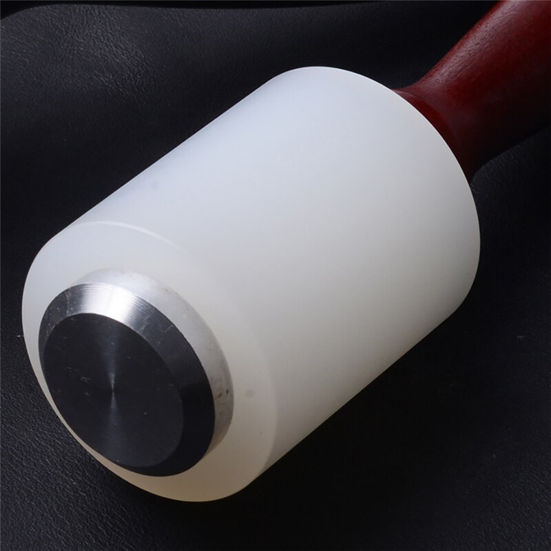 Leather Carving Hammer with Wood Handle Practical Punch Cutting Sew Hammer Tools DIY Leathercraft Tool