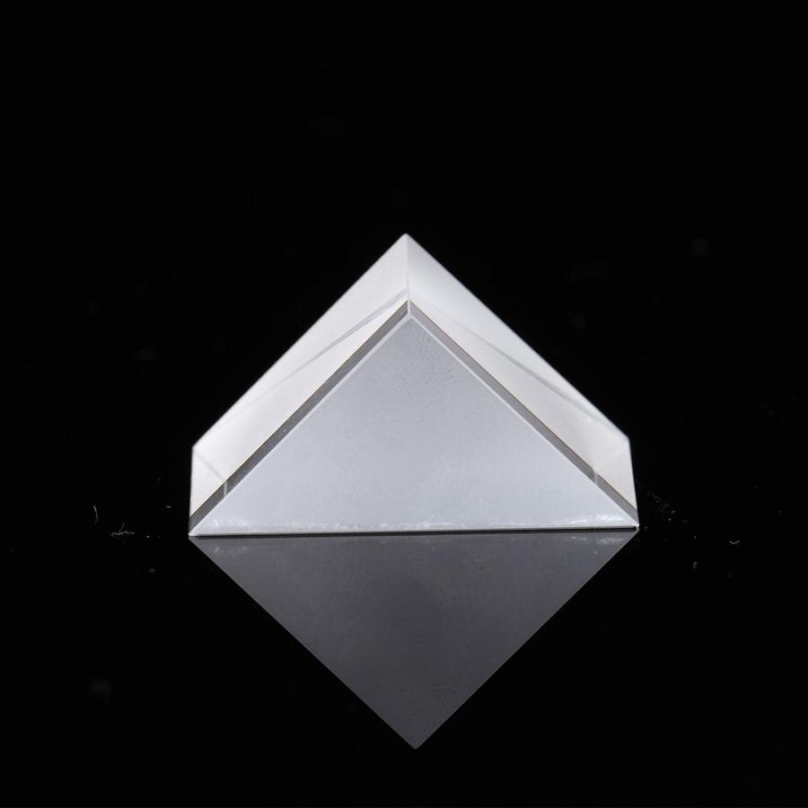 Triangular Prism K9 Optical Glass Triangular Prism for Teaching Tool 15x15x15mm