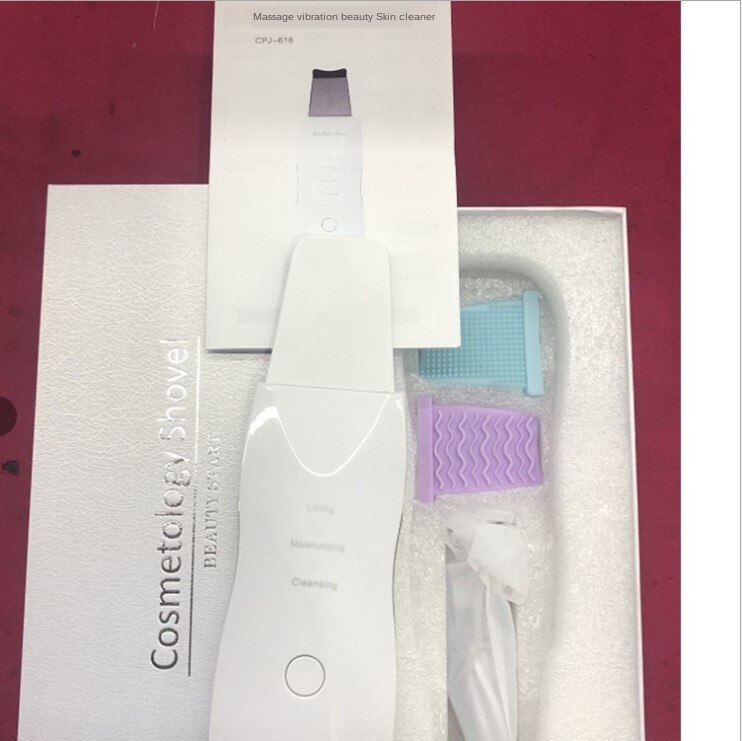 Anlan-purificador de pelo ultrassônico, máquina de limpieza provista de rosado, peeling facial, limpiador de poros, máquina de esfo: White