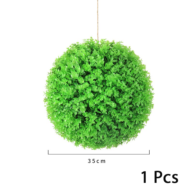 Artificial Hanging Plants Leaf Ball Plastic Leaves Faux Product Artificial Plants Living Room Mall Green Decoration: SMTCQ007