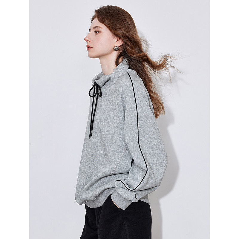 Toyouth dame hettegensere vår hettegenser med snøring langermet genser sport casual topper