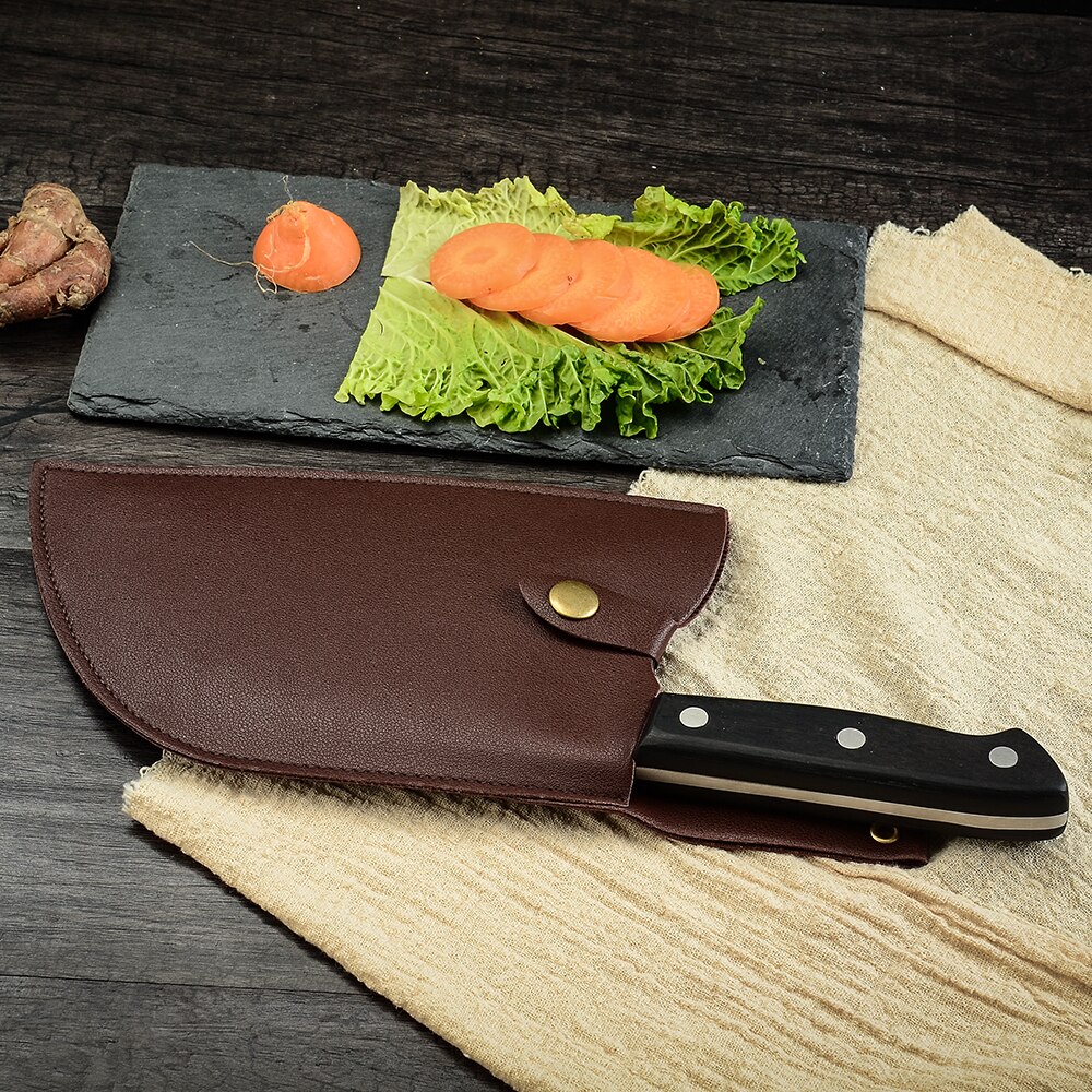 MYVI nóż szefa kuchni płaszcza PU skórzane noże straż Obudowa ochronne ostrze noża obejmuje narzędzie robić gotowania dla 6.5 7.5 8 cal nóż