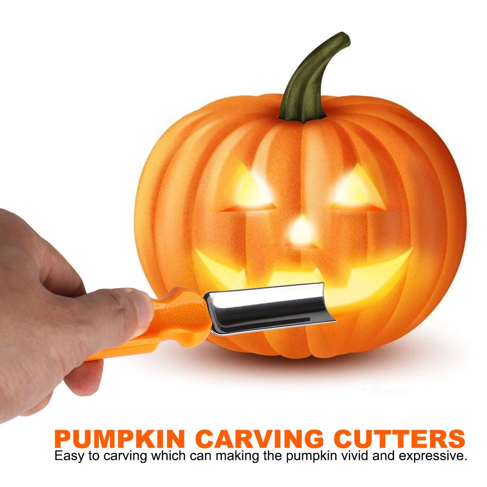 9pcs Halloween Pumpkin Carving Kit Stainless Steel Tool Set Easily Carve For Pumpkin Decorations DIY Craft Accessories