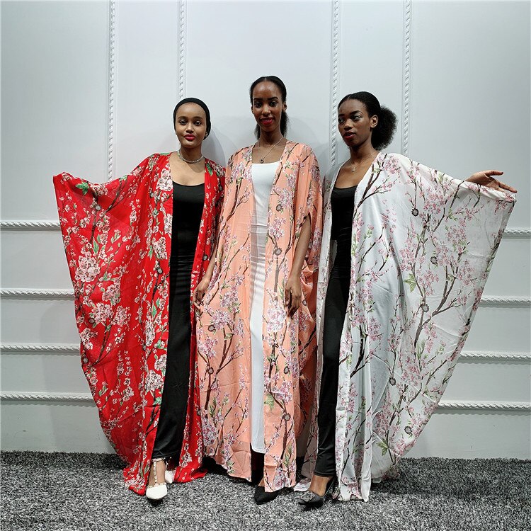 Arabe dubaï Abaya Kimono Hijab musulman longue robe africaine Maxi robes femmes Pakistan Caftan Marocain Caftan vêtements islamiques