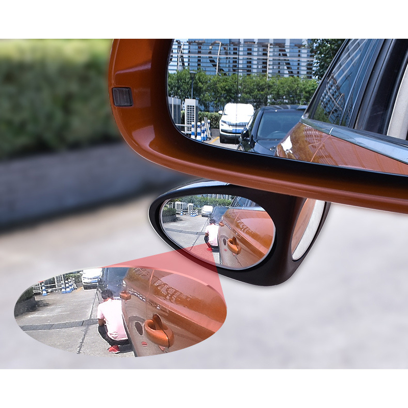 Espejo retrovisor Exterior automático para coche, accesorios de seguridad, rotación de 360 grados, convexo, punto ciego, 2 lados, 1 pieza