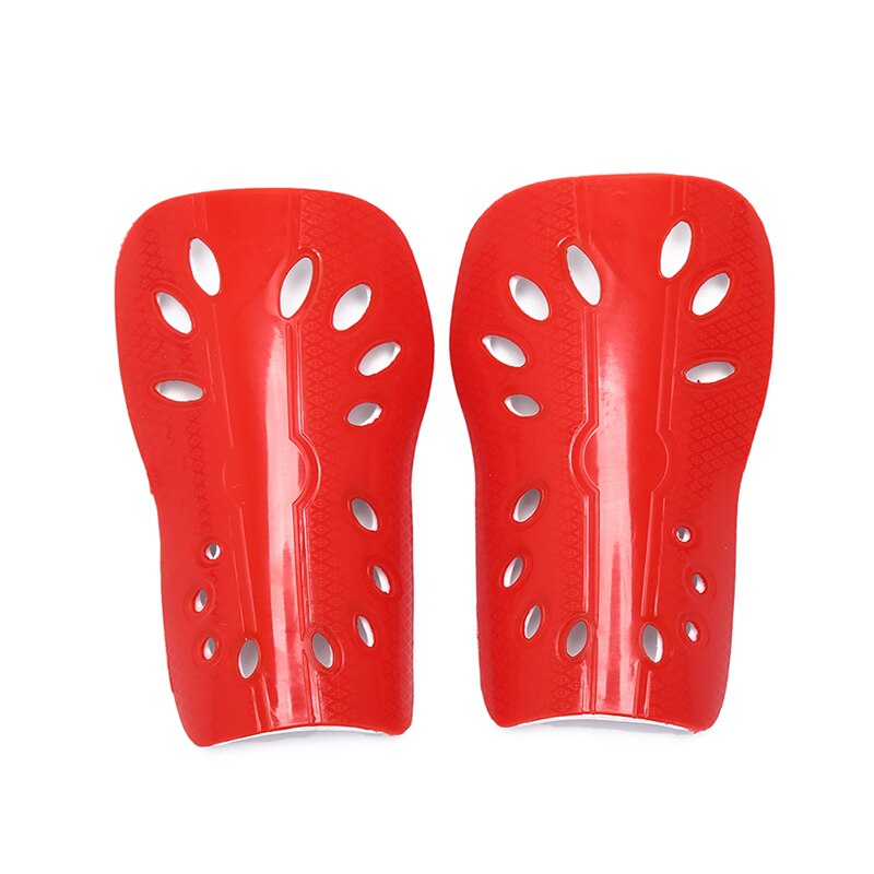 1Pair Soccer Shin Pads Cuish Plate Soft Soccer Football Shin Guard Pads Leg Protector For Women Men Breathable Shinguard: Red / S