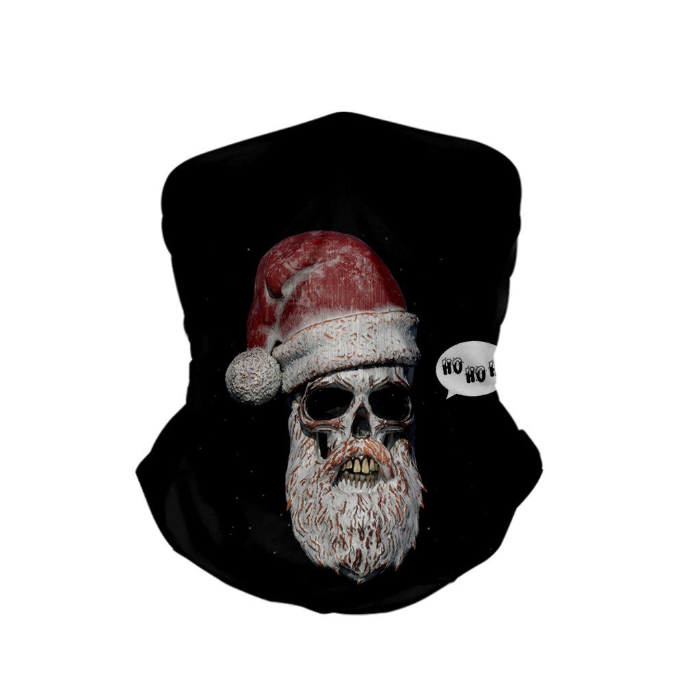 Children's Christmas 3D printed face balaclave kids bandana multi-functional magic headheand boys and girls scarf: etk15