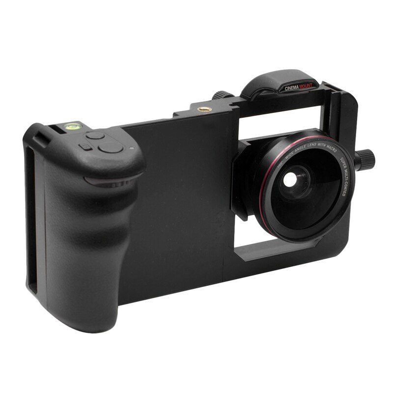 2-In-1 Wide Angle Lens Macro Lens Photography Kit Phone Stabilizer Gimbal Holder: Default Title