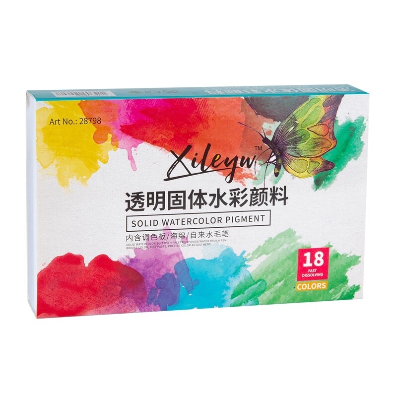 XILEYW Solid Watercolor Painting Pigment Solid Pigment Portable Watercolor Pigment Suit for / Art / Creation: Light Yellow
