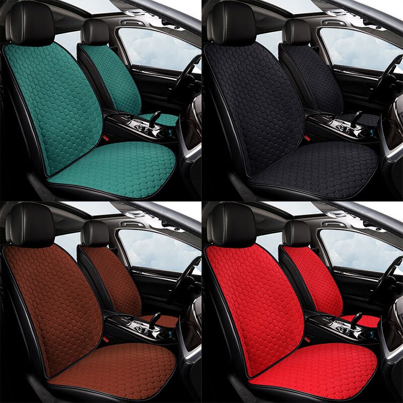 Vlas Auto Stoelhoezen Set Ademend Linnen Mildewproof Zitkussens Universele Transpiratie Protector Mat Auto Interieur Accessoires