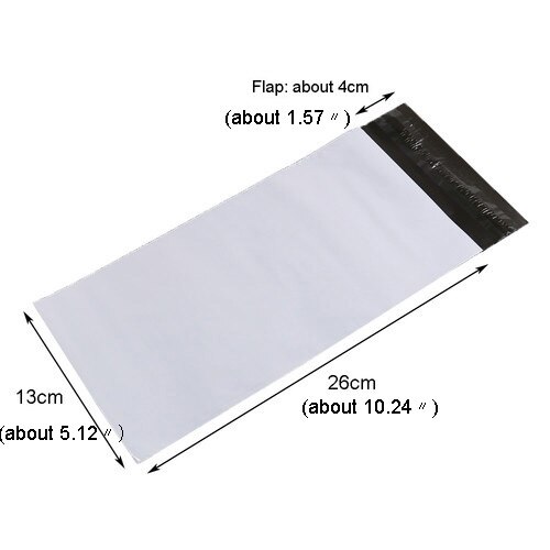 50 st plast kuvertpåse bud förvaringspåsar självhäftande plast express poly postpåsar brevpapper kuvert: 50 st 13 x 30cm