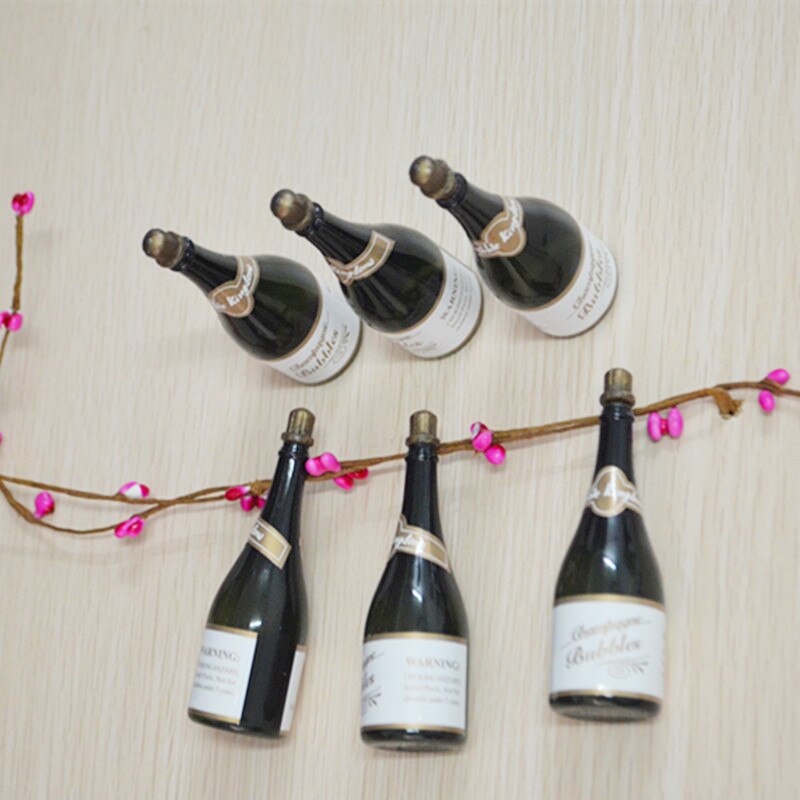 60 stks Lege Donkergroen Mini Champagne Bubble Flessen Hollywood Wedding Party Games Baby Kids Gelukkige Verjaardag Decoraties Ornament: Default Title