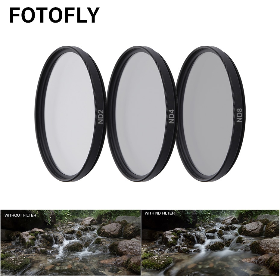 FOTOFLY Aktion Kamera Filter Für Yi 4K Lite UV CPL ND 2 4 8 Schützen Objektiv Filter Für Xiao yi 4K + Plus Sport Kamera Zubehör