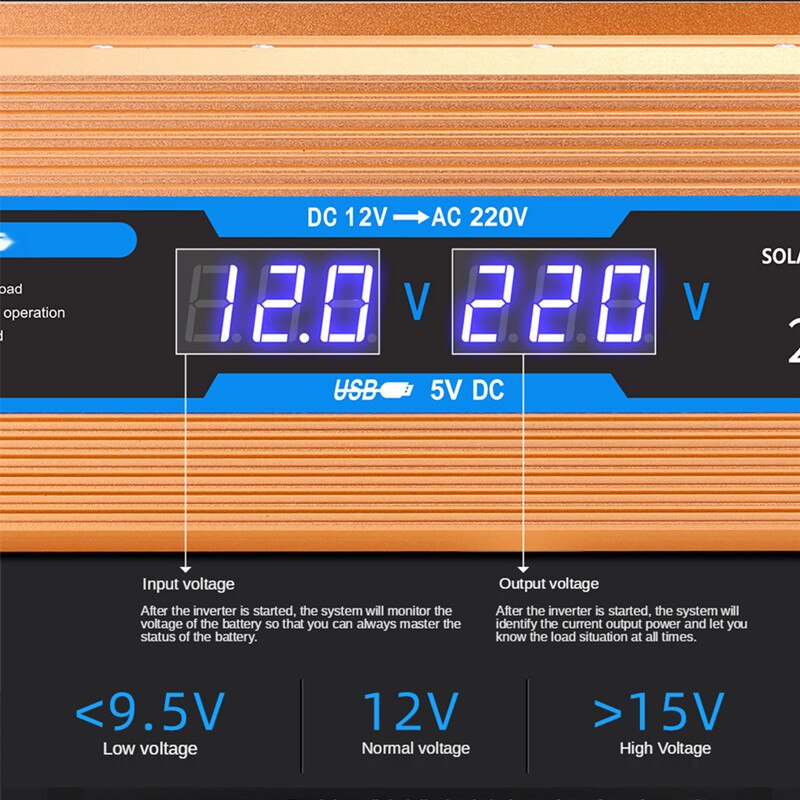 Auto multi-funktion Wandler Reine Sinus welle Energie Wandler DC 12V/24V zu AC 220V 500W/1200W spannung konverter Auto Solar- Wandler