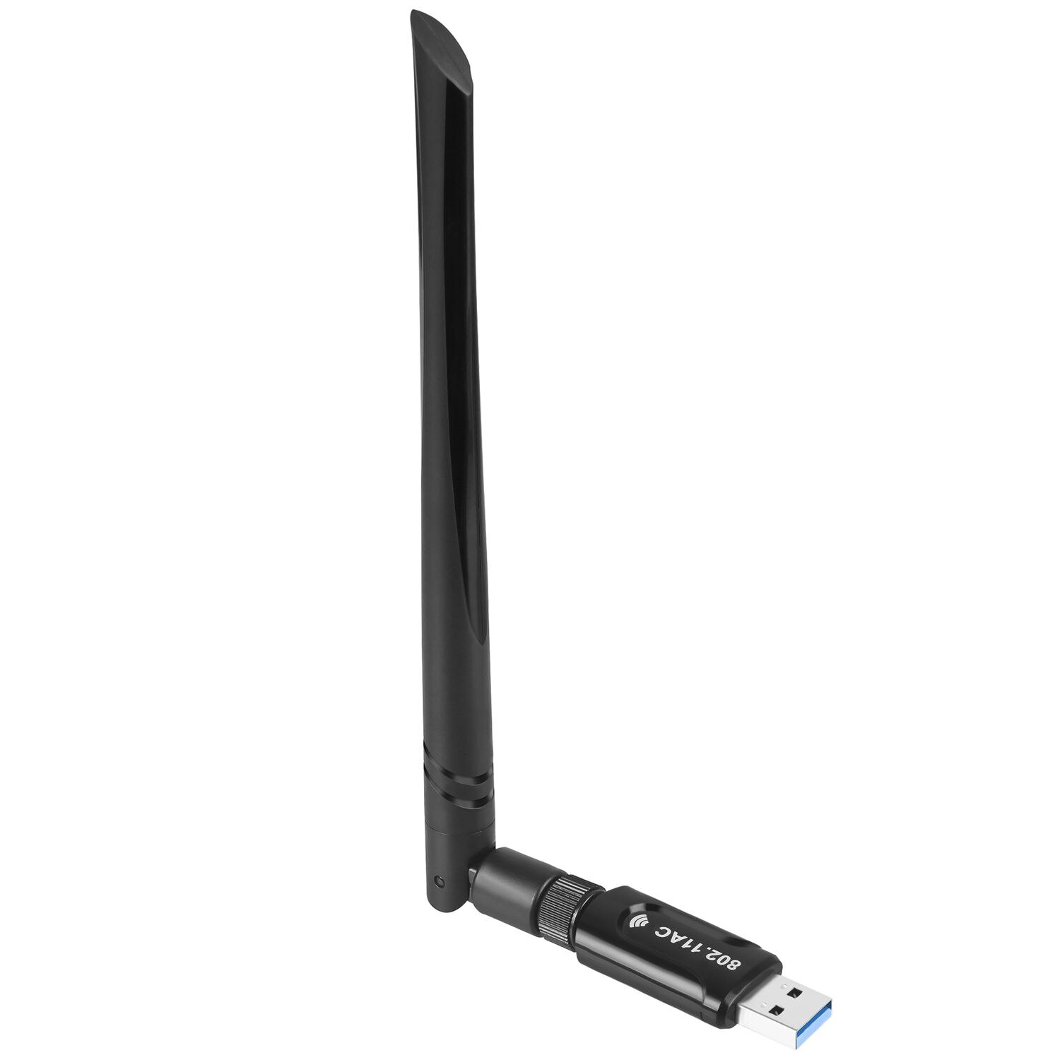 Usb wifi dongle adaptador 1200mbps de rede sem fio para computador portátil desktop antena