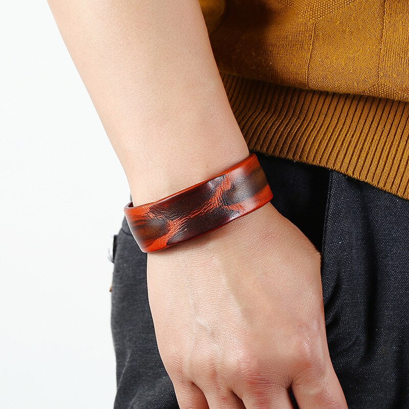 Niuyitid Armbanden En Armbanden Heren Lederen Armbanden Vintage Punk Mannelijke Touw Ketting Mannen Sieraden