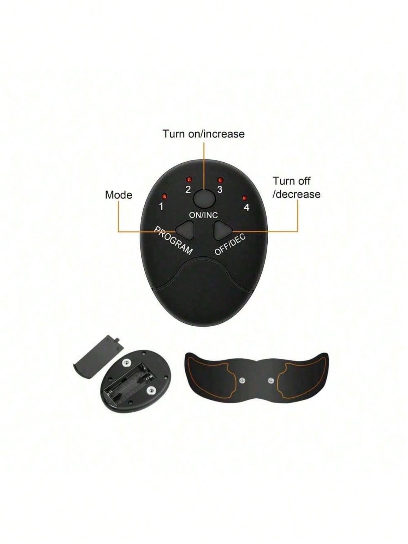 EMS Wireless Abdominal Muscle Stimulator Massager Fitness Abdominal Training, Home Arm/Leg Fitness Exercise Equipment