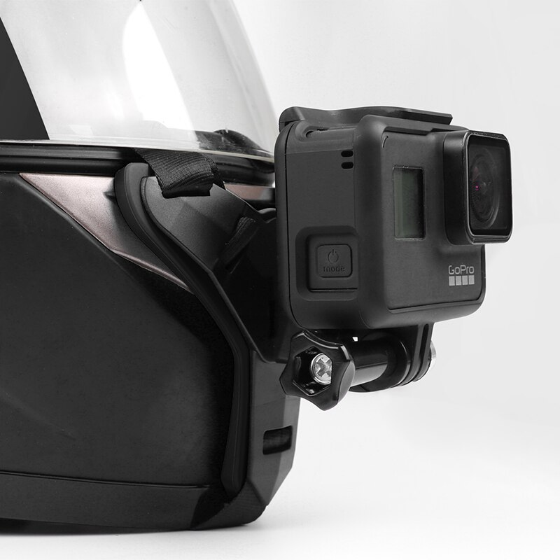 voll Gesicht Helm Kinn Halterung für GoPro Held 8 6 5 SJCAM Motorrad Helm Kinn Stehen Kamera Zubehör für gehen Profi Held 8