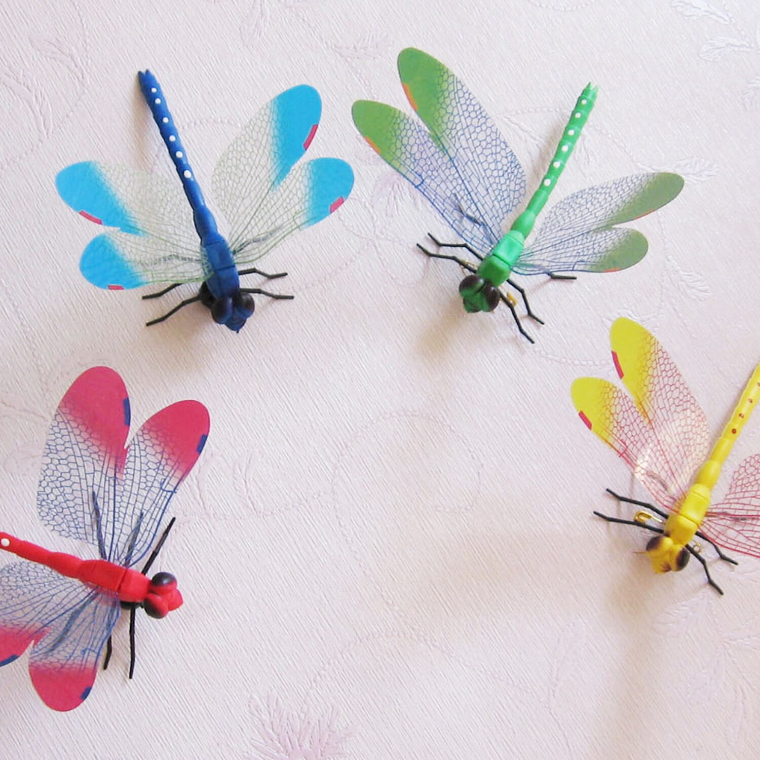 Koelkast Sticker Pvc Dragonfly Shape Muurtattoo Muursticker Afneembare Thuis Kwekerij Outdoor Hekken Tuin Gazon Diy Decor 4 Stuks