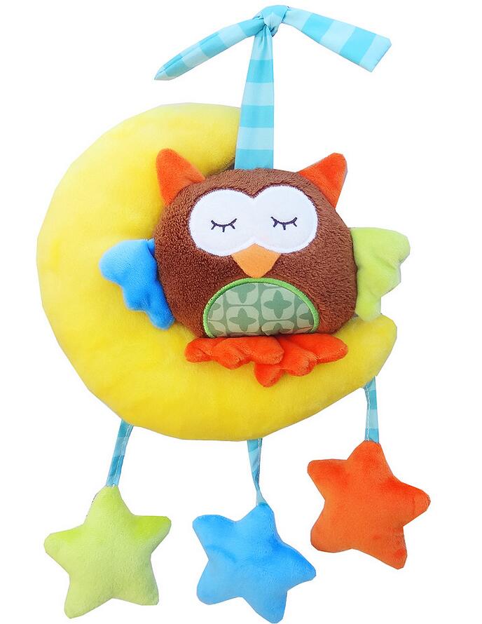 Babyspeelgoed rammelaars kinderen zacht pluchen speelgoed dierenclip bed hangende bellen uurwerk muziekdoos voor kinderwagen 40%  stuks