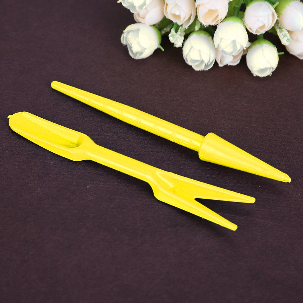 2pcs Transplanting Seedling Planting Tool Succulent Bonsai Fertilizer Digging Drilling Seedling Cultivation DIY Device Set