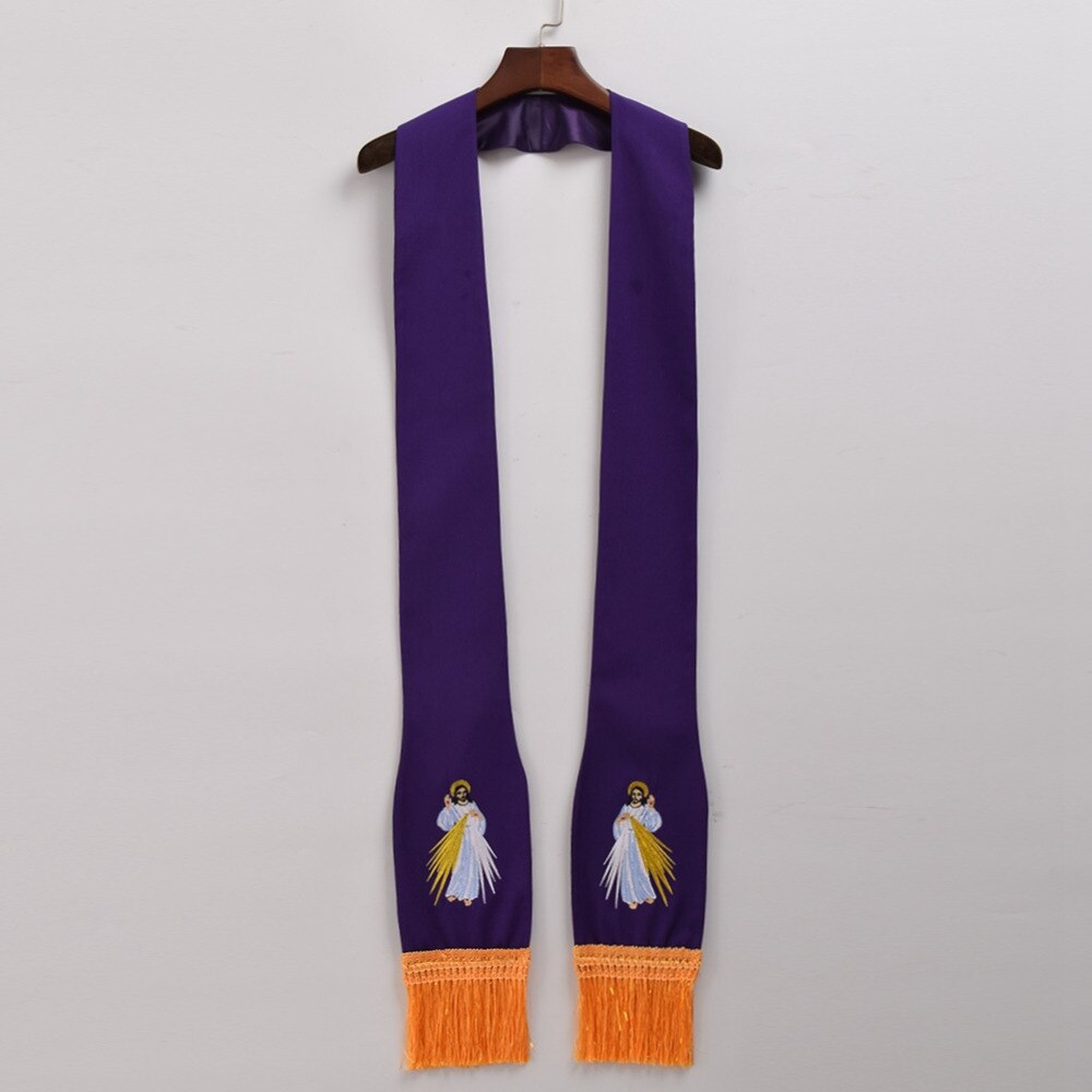 1 Pc Clergy Kerk Communie Confessionele Stola Figuur Geborduurde Stola