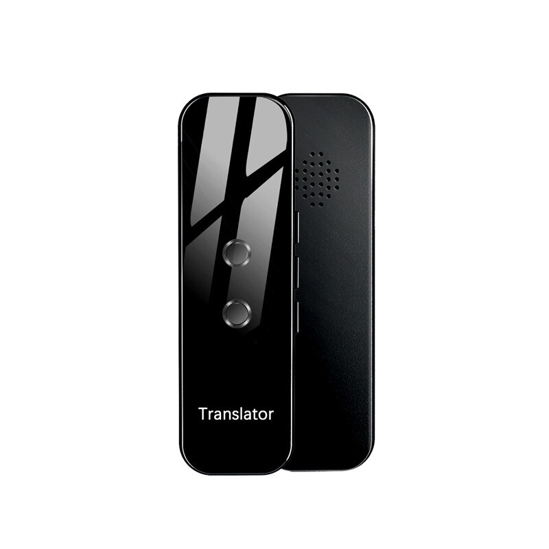 Bluetooth APP IOS Android Translator 72 Multi-Languages Smart Translator Instant Voice Text APP Photograph Translaty Translator: Black