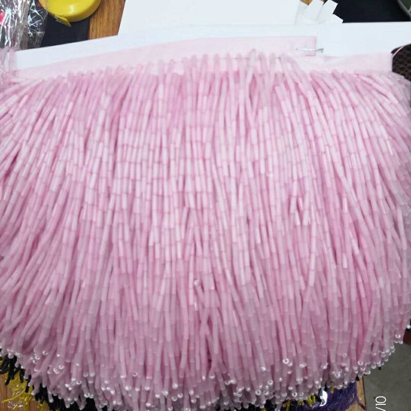 1 gård 15cm guldpärlor fransar trim band syrör tofs fransar trimning latin klänning drama aftonklänning plagg tillbehör