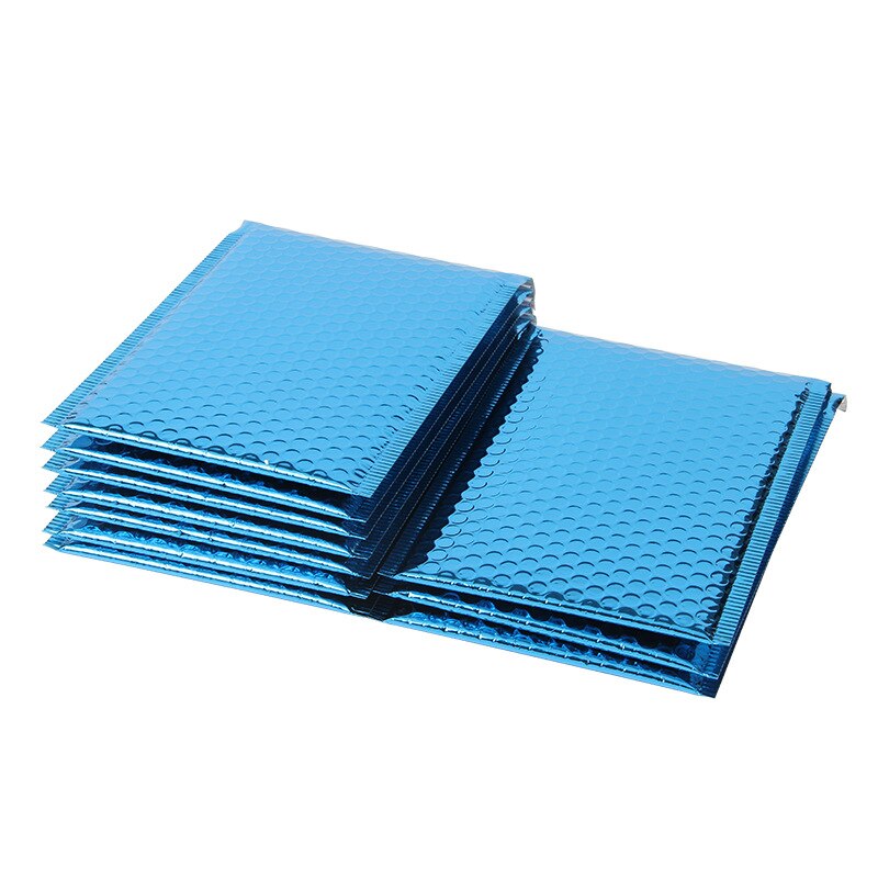 50Pcs Bubble Mailers Blue Aluminized Film Bubble Envelopes Thicken Bags With Bubble Waterproof Bags 15x13cm/18x23cm