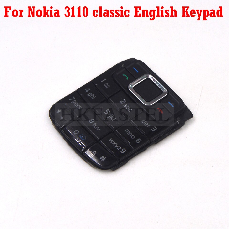 HKFASTEL Cover For Nokia 3110c 3110 Classic 3109c 3109 Mobile Phone Full Housing with Keypad Case Tool: 3110C English Key