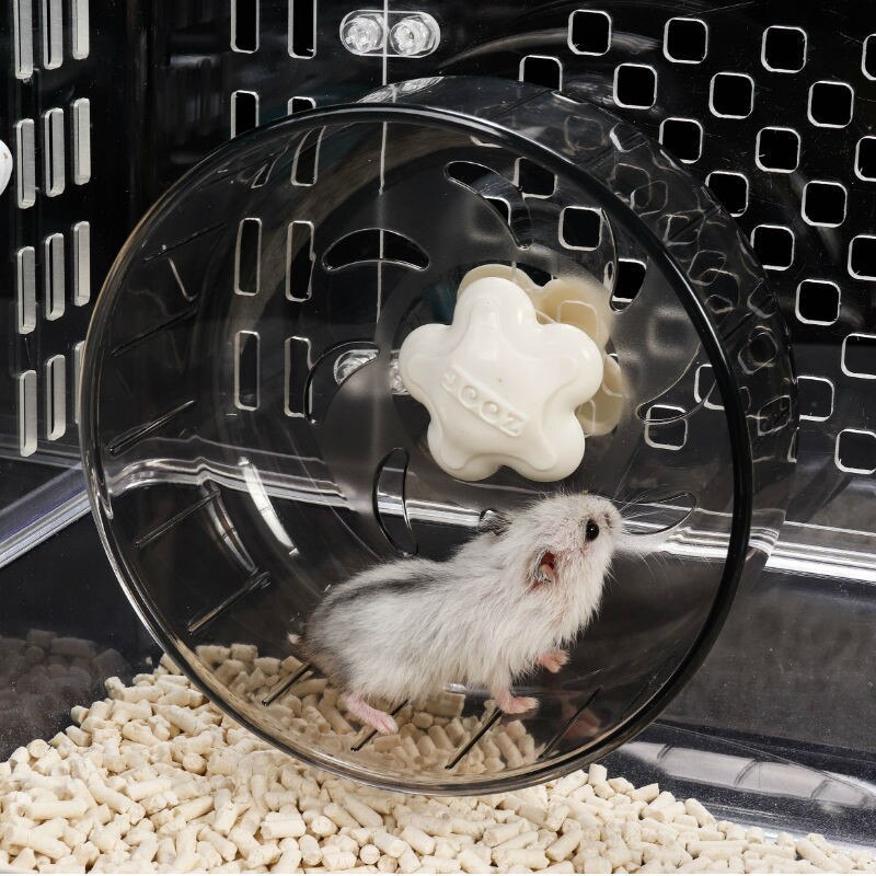 Plast hamster hjul legetøj sport løbehjul lille kæledyr egern chinchilla lille mus skridsikker lydløs løb træningslegetøj