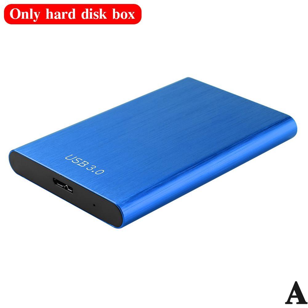 Carcasa de disco duro 2,5 SATA a USB 3,0, adaptador de carcasa de disco duro para SSD, caja de HDD tipo C 3,1, carcasa de disco duro externo HD: blue