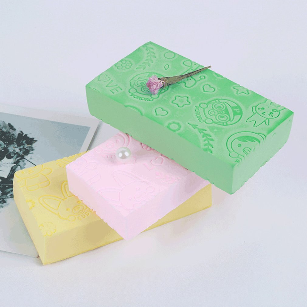 Baolululu Rubbing Bath Sponge High Density Printing For Children Non-Rubbing Bath Towel Household Bath Rubbing Ash