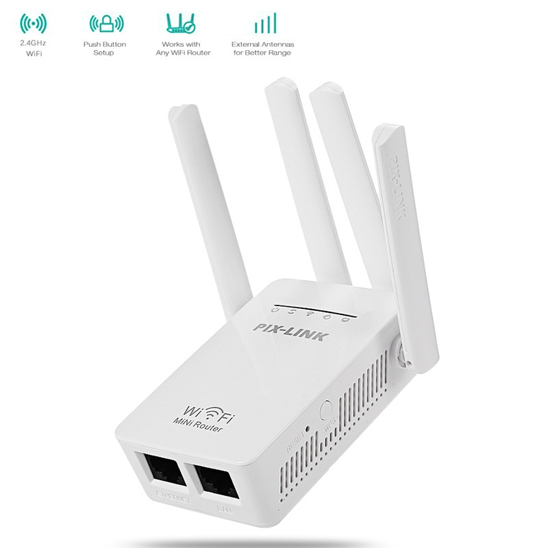 Wifi Signaal Repeater Versterker 300M Draadloze Router Netwerk Extender Draadloze Ap 110-220V WR09Repeater Wit