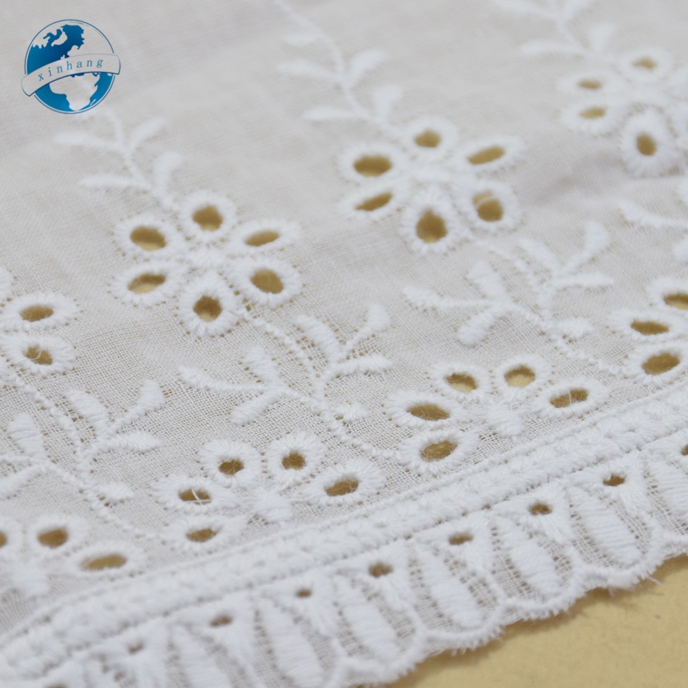13cm de ancho 100% de algodón bordado de listón para coser francés diy encaje recorte de guipur tela de punto de urdimbre de accesorios de prendas de vestir #3305