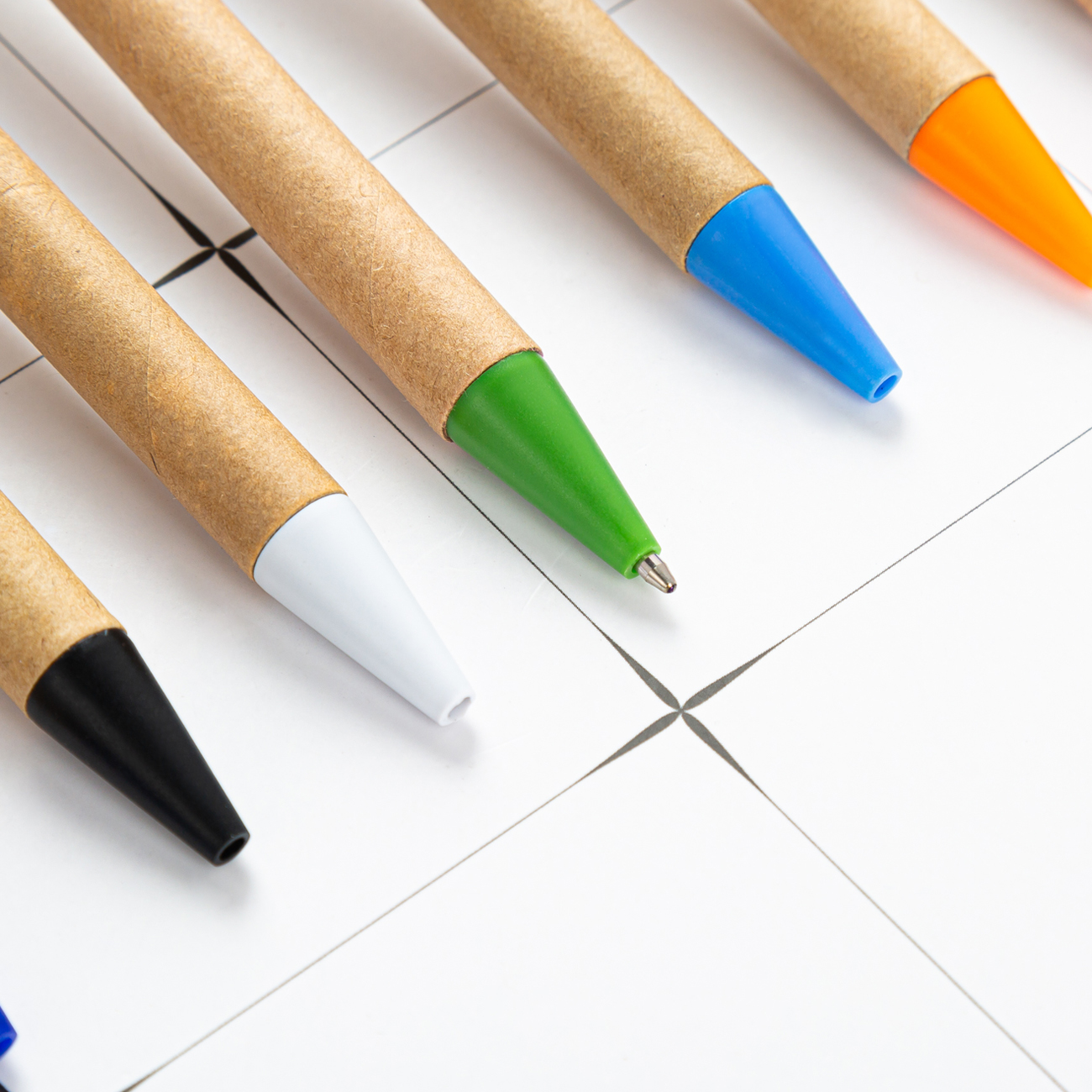 100pcs/lot Paper Ball Pen ECO Recycled Paper Ball Pen Eco-friendly Ballpoint Pen School Supplies