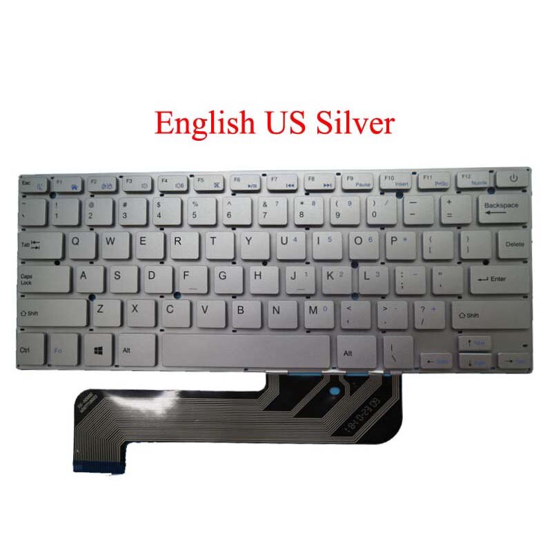 Teclado para ordenador portátil, para Irbis NB44, XK-HS002, MB27716023, Arabia, italiano, español, inglés, negro, sin marco, US SP IT AR,