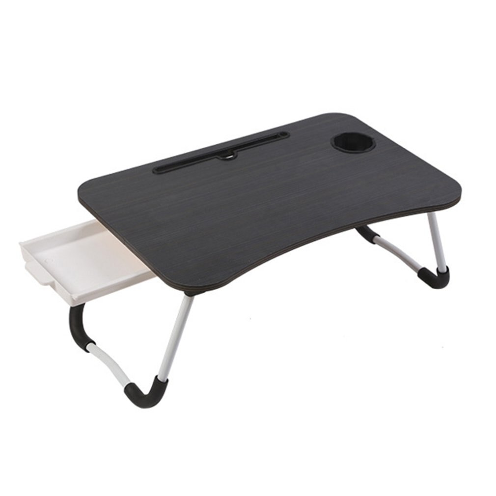 Folding Laptop Stand Holder Study Table Desk Wooden Foldable Computer Desk for Bed Sofa with Tea Serving Table Tray Stand: 4