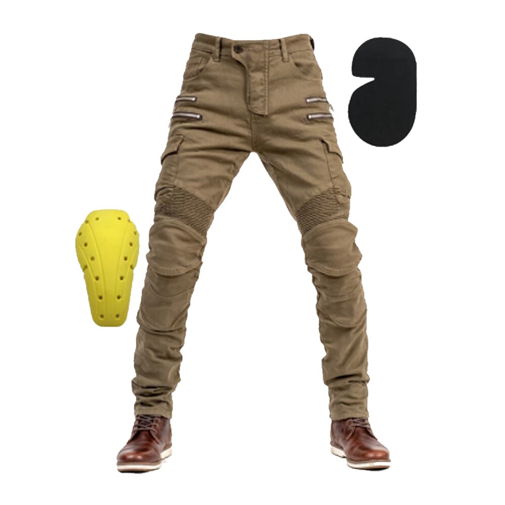 Casual Motorcycle Jeans Outdoor Protective Gear Motorcycle Rider Jeans: A / XL