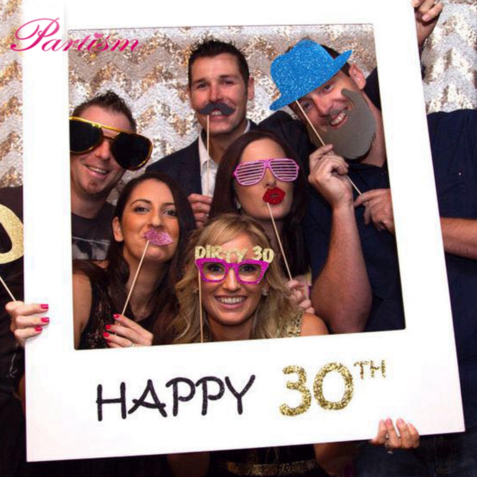 1 Pc 30/40/50 Jaar Fotolijst Happy Birthday Foto Props Diy Bruiloft/Verjaardag Decoratie Partij levert
