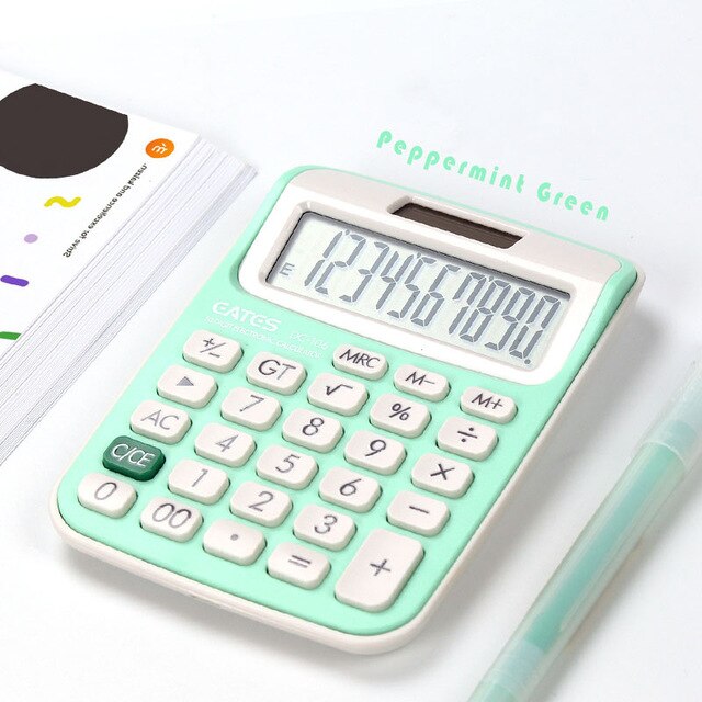 Calculator Trumpet Mini Small Computer Girl Cute Pink Student Comtable Portable Student Calculator Office Supplies Solar: 4