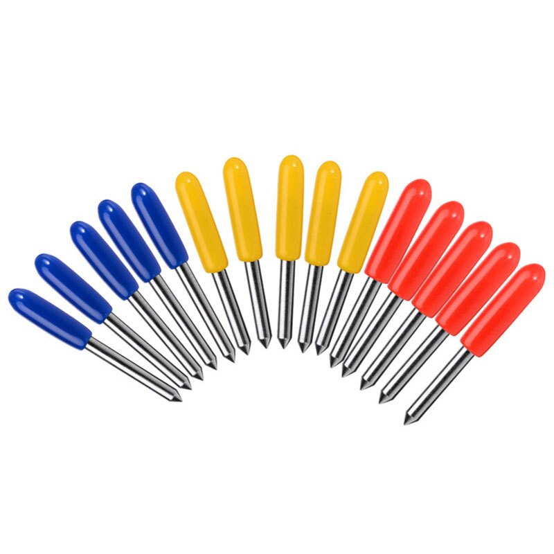 30/45/60 Graden Roland Cricut Cutting Plotter Vinyl Cutter Mes Blades Voor Cricut Machine Frees Frees: 15pcs cutter