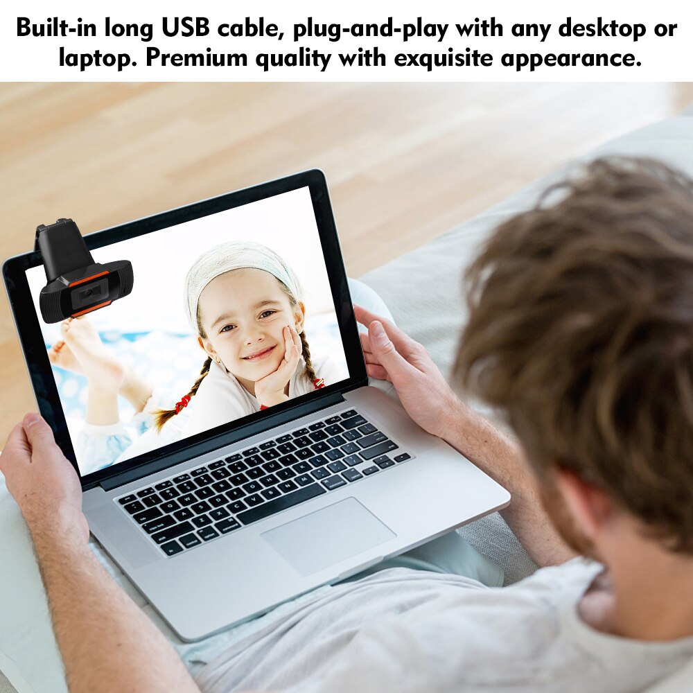 Mini HD USB Webcam Web Camera with Microphone Recording For Gaming Live Daily Life PC Computer Widescreen Video