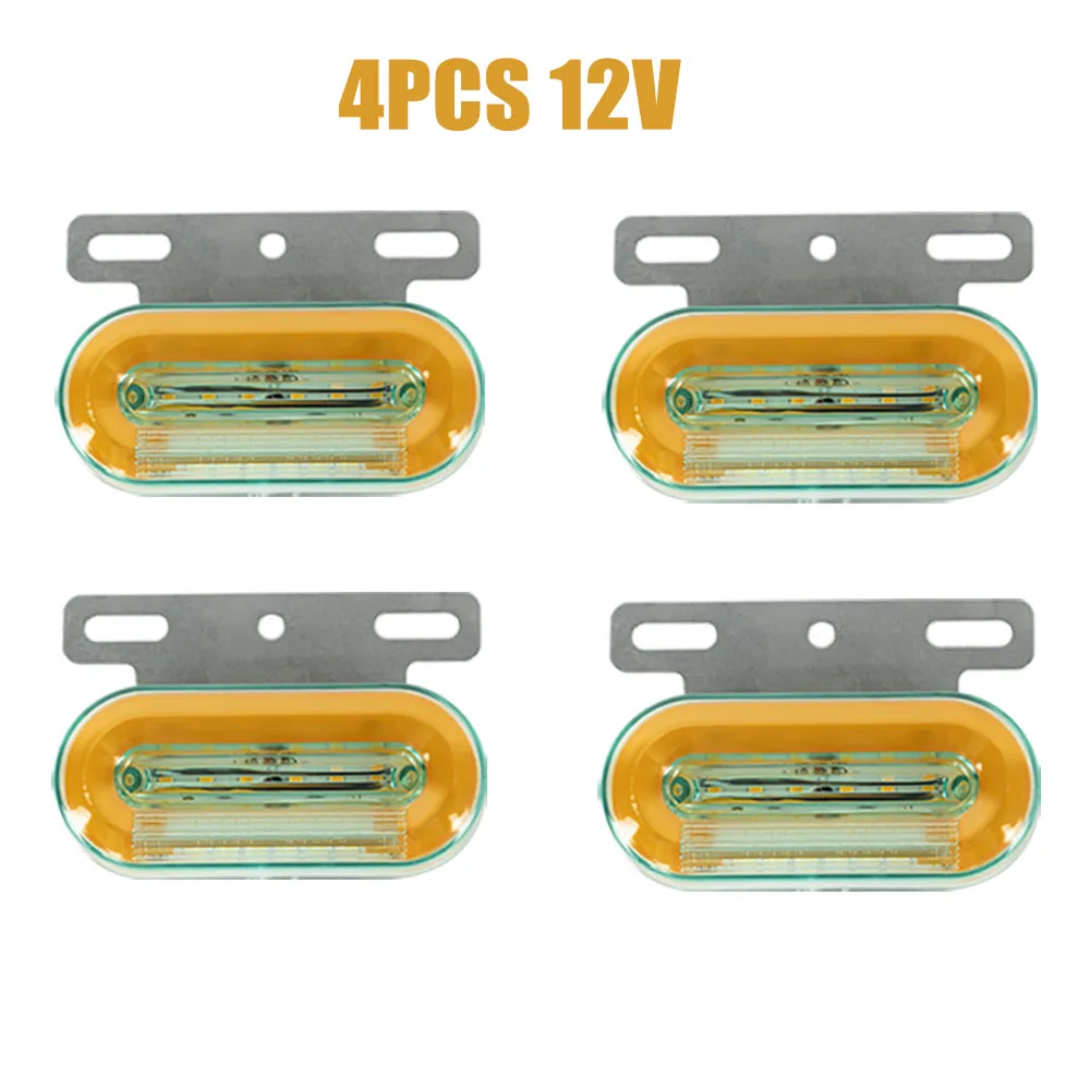 Truck Clearance Lights 12/24V LED Trailer Side Marker Lights Turn Signal Lamp Red White Amber Lorry Tractor Tail Light: Blue