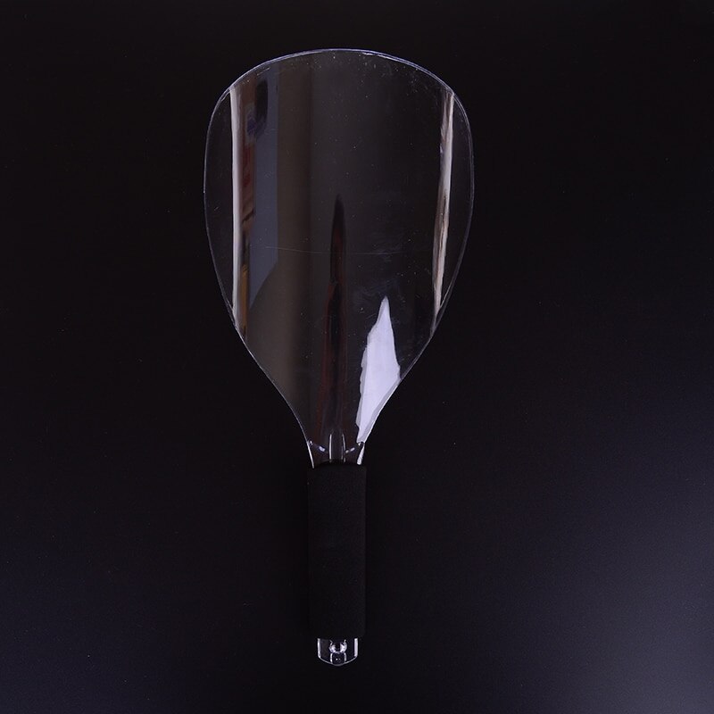1PCS Haircut Face Shield Sponge Handle Face Protector Hairspray Shield Transparent Hair Styling Tools
