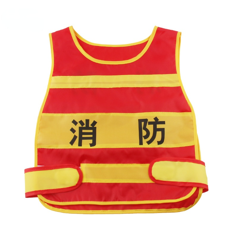 Kids Brandweerman Brandweerman Cosplay Speelgoed Fire Chief Rollenspel Costume Dress-Up Kinderen Pretend Play Speelgoed Vechten Gereedschap Speelgoed set: Fireman vest