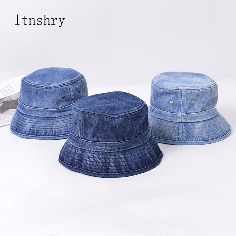 Nuovo 2021 cappello da pescatore pieghevole cappello da pescatore in Denim lavato cappelli Unisex moda Bob Caps Hip Hop Gorros uomo donna cappello da pescatore Panama