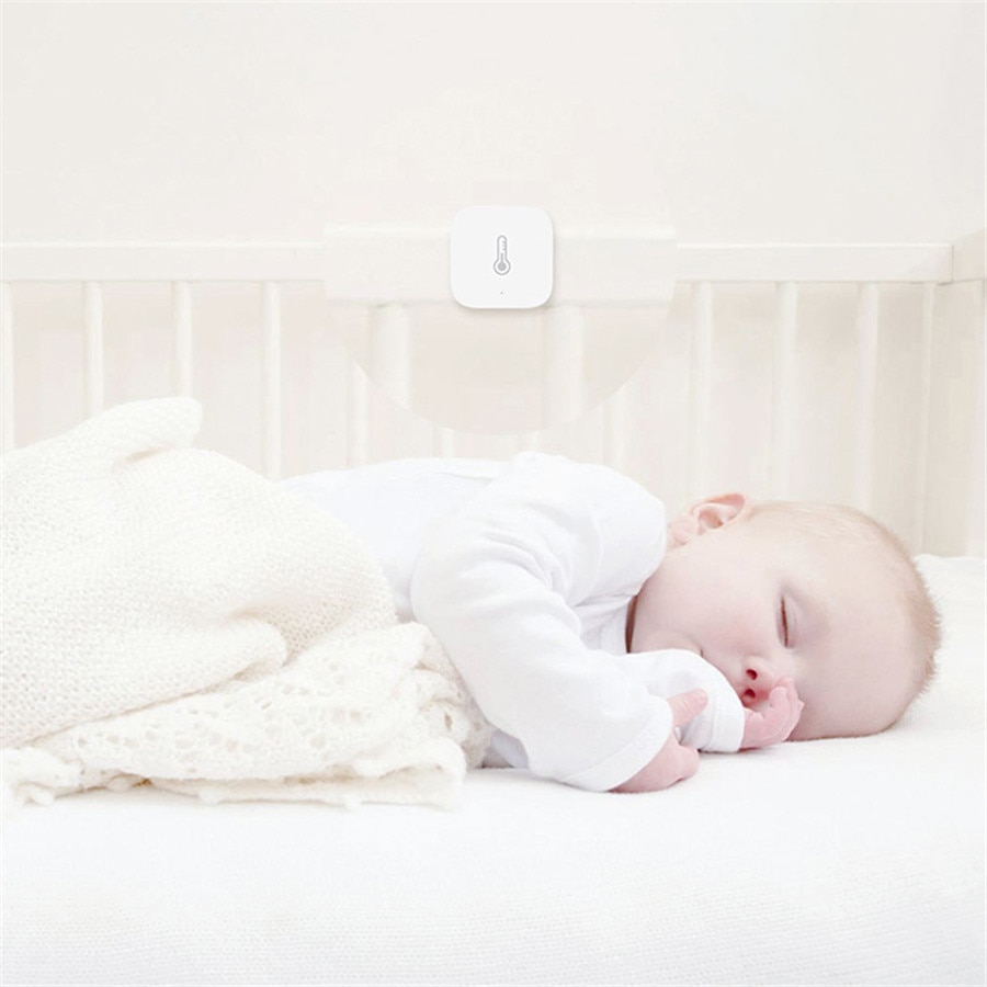 Xiaomi aqara smart temperatur fuktighet lufttrykk miljøsensor zigbee tilkobling smart hjem for mijia app mi hjem