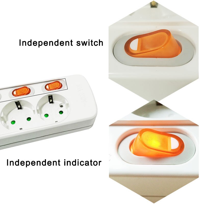 Multiprise Protection contre les surtensions prise ue prise électrique amovible bornier