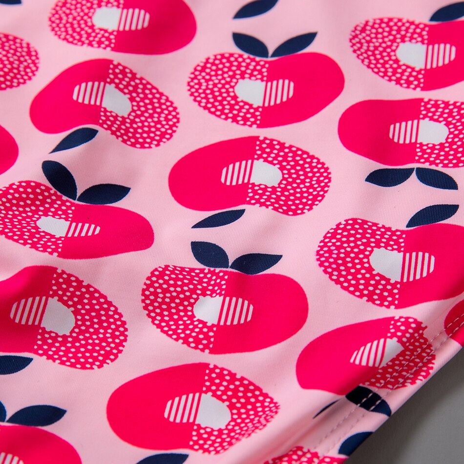 Children's Swimwear Swimsuit 7-12Years Girls One Piece Girl Apple Swimsuit One Piece Bathing Suit 1041